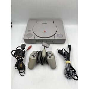 Sony PlayStation 1 SCPH-5501 Console + Original Controller & Cords - Tested PS1